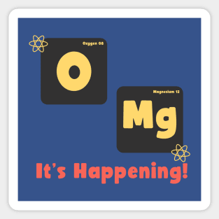 OMG Periodic Table Funny Science Chemistry Sticker